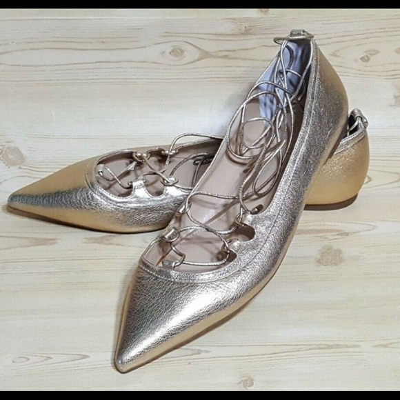 Michael Kors Flat Ankle Strap Leather Shoes 9.5 M - Picture 6 of 8